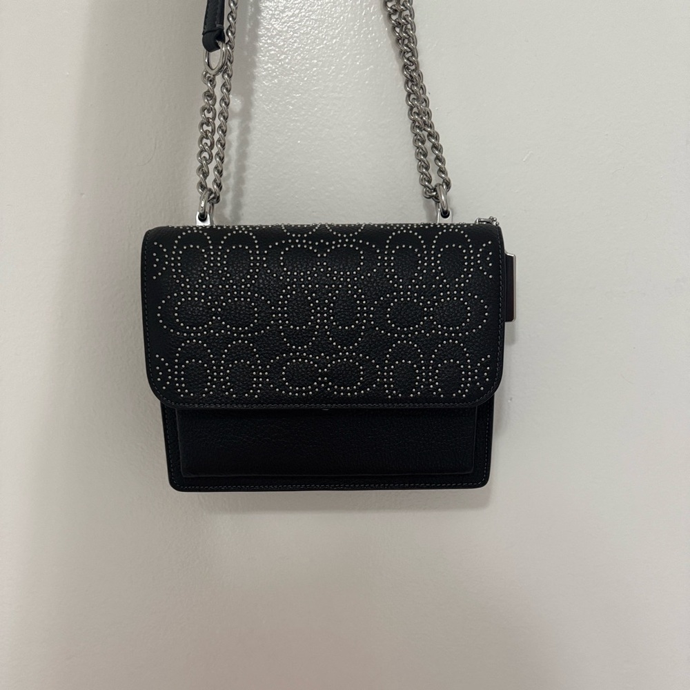 Coach Chic Black Studded Crossbody Bag
